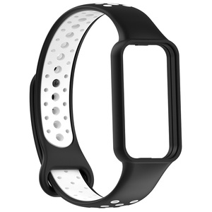 Bracelet de rechange réglable Double couleur, Bracelet intelligent pour <span class=keywords><strong>Amazfit</strong></span> <span class=keywords><strong>Band</strong></span> <span class=keywords><strong>7</strong></span> Sports, Bracelet de montre en Silicone - Product Image 5