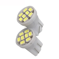 LED T10 8 SMD 1206 8LEDs 8SMD Autolicht 194 168 192 W5W 3020 Auto-Keillampe Weiß Positionsleuchten DC 12V Großhandel