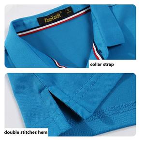 175 पुरुषों पोलोस ने शॉर्ट स्लीव पोलो शर्ट मेष संरचना को चकमा दिया - Product Image 3