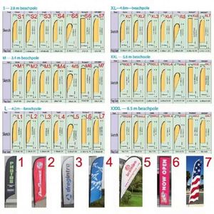 Custom Advertising Outdoor Flying Banner Teardrop Flags Beach Teardrop Flag Printed Beach Flags - Product Image 4