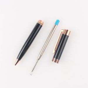 Luxury Shiny Black Metal Ball <b>Pen</b> With OEM Logo Promotional Gift Heavy for VIP Client - Product Image 6