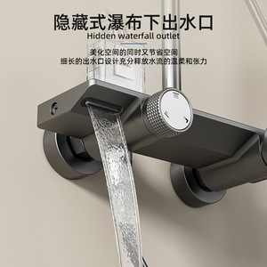Shower Head Set Aluminum Alloy Round Rain Shower Massage Adjustable Settings Pressure Boosting Bathroom Toilet Home Hotel Use - Product Image 2