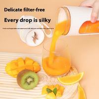 De Nieuwe Huishoudelijke Mini Oplaadbare Draagbare Juicer Is Uitgerust Met Een Beker Voor Sapextractie