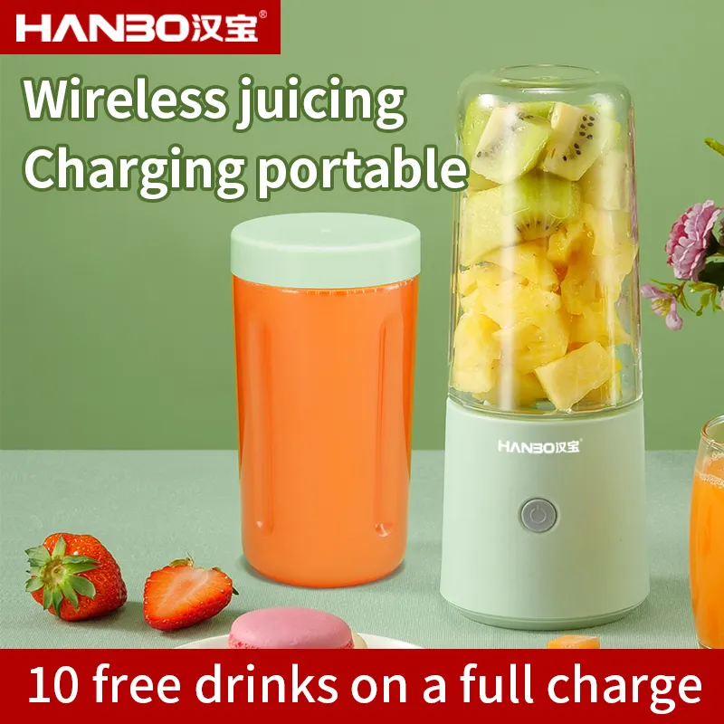 HANBO HB-C6 arrival 350ML capacity mini Juicer blenders portable shake blender rechargeable portable Juicer