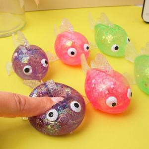 Novelty Kids' Anti-Stress Squeeze <b>Fish</b> Wholesale <b>Toy</b> with Maltose for Years Soft TPR Stress Relief Unisex Ages - Product Image 2