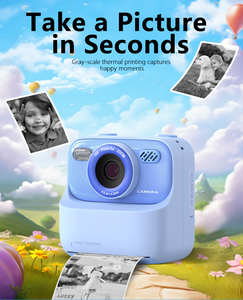 กล้องถ่ายรูปเด็กพิมพ์ภาพทันที Sourcing Ark รุ่น P79 ความละเอียด 1080P พร้อมหน้าจอ 2.4 นิ้ว เลนส์คู่ แฟลช และลายการ์ตูน - Product Image 5