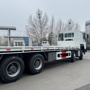 Camions porte-conteneurs à plateau plat <span class=keywords><strong>Sinotruk</strong></span> <span class=keywords><strong>8X4</strong></span> à bas prix, 12 pneus, châssis long de 8000 mm - Product Image 4