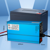 Chargeur de batterie LiFePO4 à courant élevé et charge rapide FUNELEC FN-1200-58.4V20A 58.4V 20A, tension et courant réglables pour scooter