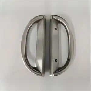 Sliding Patio Door Handle Set With 3-15/16 Inch Hole Spacing D Shape