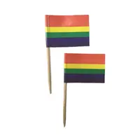 Arco Iris del orgullo gay bandera palillos de madera
