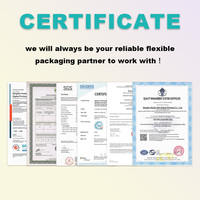 Préservatif vide 3 joints latéraux personnalisables petite feuille stratifiée numérique et sacs en Mylar imprimés pour adultes