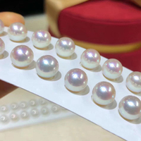 8-8.5mm 4A Grade Akoya chinois rond blanc naturel perles d'eau douce en vrac perles d'eau douce de haute qualité