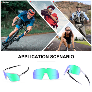 Kính thể thao đạp xe, chạy bộ, chơi bóng chày, nhẹ, gọng mỏng, tròng kính PC phân cực đổi màu - Product Image 5