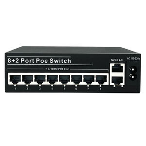 लोगो ओएम/ओडम पोइ स्विच 8 + 2 पोर्ट अप्रबंधित पॉइ पावर सप्लाई स्विच - Product Image 1