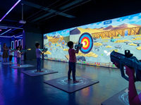 Simulateur de jeu de tir au laser interactif, système de projection murale interactif, équipement de divertissement intérieur pour aire de jeux pour enfants