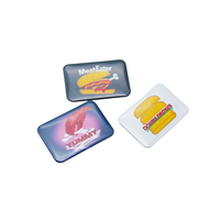 Vente en gros 40x60mm Métal Rectangle Pin Bouton Badge Pièces