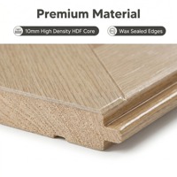 Plancher en bois stratifié HDF Uniclic Lock 10 mm, finition brillante, largeur 300 mm, classe AC4, qualité E0, résistant à l'eau, en chêne