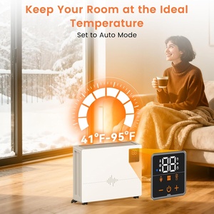 Calentador Eléctrico de Convección de 2000W con Control Remoto, de Pie o Montado en Pared, Calefacción PTC, Enchufe EU/UK, Metálico, Portátil con Ruedas - Product Image 5