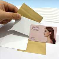 Cartes de visite vierges en aluminium pour transfert thermique par sublimation - Cartes d'invitation et de remerciement imperméables