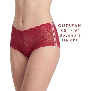 Braguitas de encaje para mujer, corte boyshort, tiro medio, transpirables, paquete múltiple - Product Image 6
