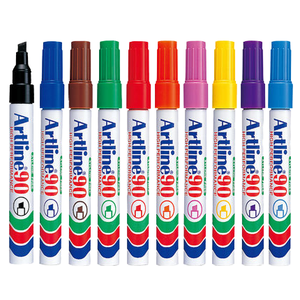 Pennarelli <span class=keywords><strong>Artline</strong></span> Original Factory EK-70 con Punta Tonda, Cancellabili a Secco e a Umido, Larghezza di Scrittura 2-5mm, Set di Colori - Product Image 1