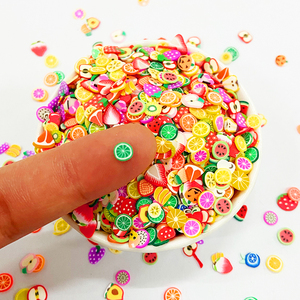 1kg hengxin thủ công mỹ nghệ 5 mm thu nhỏ Polymer đất sét trái cây lát sprinkles cho Slime Nail Art nhựa Thủ công mỹ nghệ và DIY thủ công phụ kiện - Product Image 2