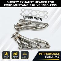 Kits d'échappement racing courts en acier inoxydable poli haute performance pour Mustang 5.0L V8 302ci GT LX 1986-1995 – Vente en gros