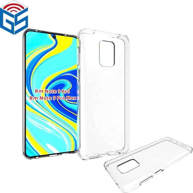 Slim Ultra Thin Transparent TPU Silicon Case For Xiaomi Redmi Note 9 Pro / Pro Max