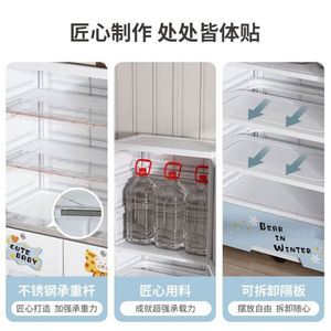 Haogle, 3 capas, puerta doble, otros suministros para bebés, pequeño patrón de Tigre, cajón de almacenamiento, armario de ropa portátil para niños, armarios - Product Image 5