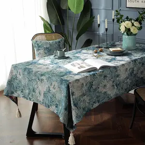 oil painting art tablecloths table cloths table linen indoor outdoor wedding hotel party banquet restaurant