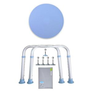 Tabouret de salle de bain pivotant Ricof en alliage d'aluminium 43x9,5x36 cm, chaise de douche antidérapante pour personnes âgées et enfants - Product Image 3