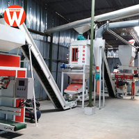 Nouvelle usine compacte Strongwin 1,5-2,5 t/h pour la fabrication d'aliments pour volailles, moteur électrique triphasé Siemens complet, multifonctionnelle