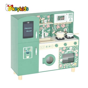 <span class=keywords><strong>Cuisine</strong></span> <span class=keywords><strong>en</strong></span> <span class=keywords><strong>bois</strong></span> électronique écologique pour enfants d'âge préscolaire avec tableau magnétique W10C790 - Product Image 2