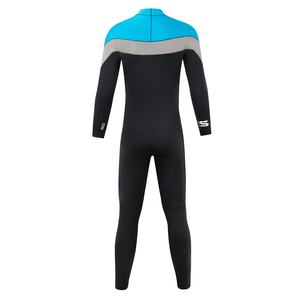 Combinaison de plongée en néoprène 3/2 mm SVSPORTS pour hommes, coupe-vent, chaude, avec fermeture éclair sur la poitrine, logo imprimé sur le devant, idéale pour le surf - Product Image 4