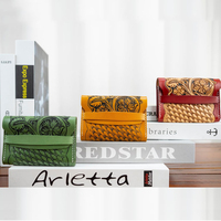 Dompet Desainer Korea Merek Terkenal Baru Minimalis Kulit RFID Dompet Logam Tempat Kartu Kredit