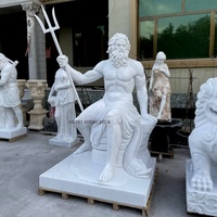 Célèbre Statue de Discobolus en marbre blanc sculpté à la main, Sculpture grecque ancienne