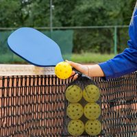 Balles de pickleball pour adultes, approuvées USAPA, 40 trous, pour extérieur, lot de 6/20, sac en filet, 170g, haute élasticité, durables, sans couture, fabriquées en Chine