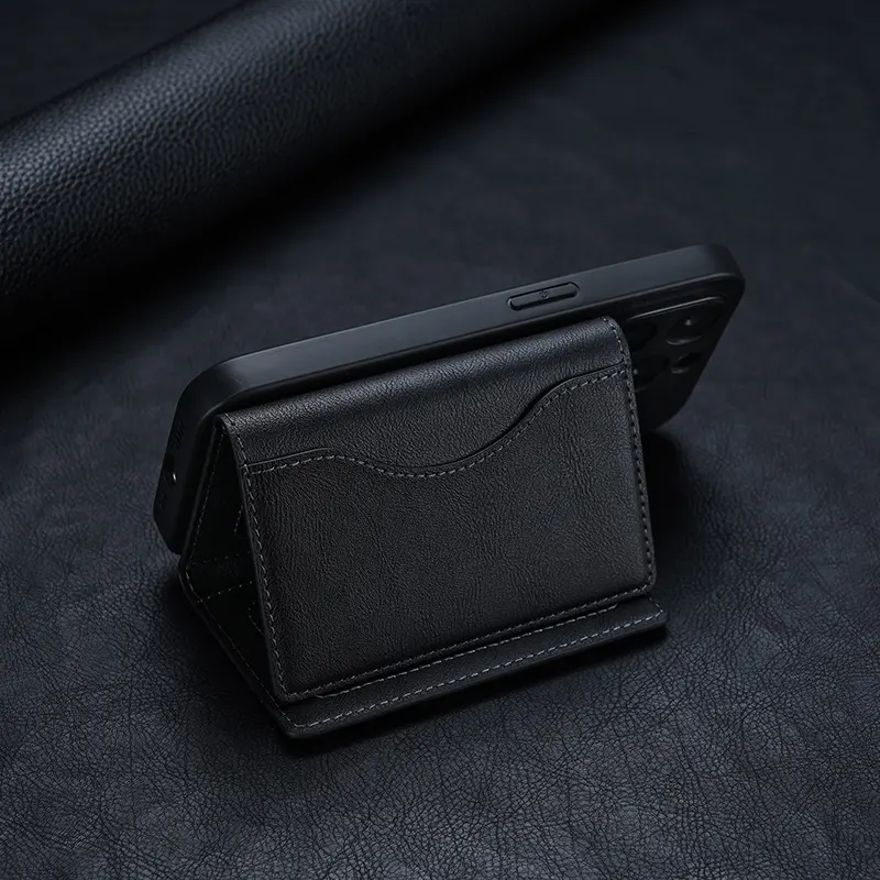 Dompet ponsel Pu Magnet lipat kulit kualitas tinggi untuk Dompet tempat ponsel kartu tempat kartu
