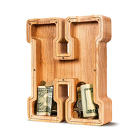 Tirelire en bois pour enfants LG – Boîte d'épargne en bois pour enfants