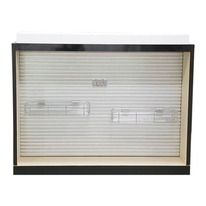 Custom multi-purpose retail mobile phone accessories case design black frame floor acrylic display cabinet