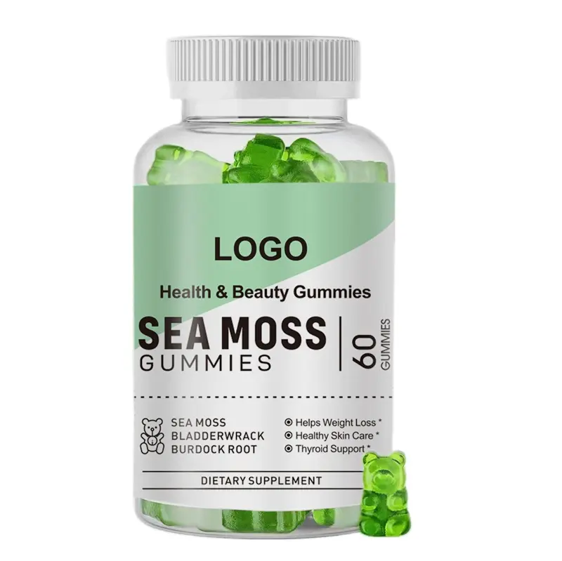 המערכת החיסונית תומך Highquality אורגני אצות צמחוני ג 'לי 60gummies טחב הים Gummies Shag