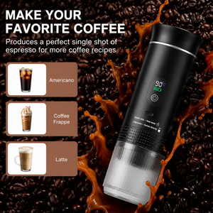 เครื่องชงกาแฟเอสเพรสโซแบบพกพาอัตโนมัติรุ่นใหม่ปี 2026 แรงดัน 20 บาร์ 3 in 1 พร้อมหน้าจอดิจิตอล สำหรับใช้ในบ้าน สำนักงาน และนอกสถานที่ - Product Image 2
