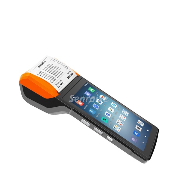 Android 13 Touch Screen Handheld POS Terminal with 5.5" HD Display 3GB+32GB 5MP Camera Thermal Printer