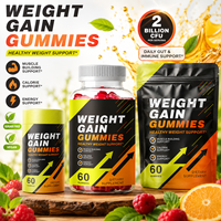 Gummies pour la prise de poids, supplément protéiné hypercalorique, nutrition sportive, fabrication de formules personnalisées OEM en marque blanche
