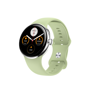 Montre connectée de fitness DF LA24 BT avec bouton rotatif, bracelet, moniteur de fréquence cardiaque, montre de sport intelligente, étanche, écran tactile complet, assistant vocal - Product Image 3