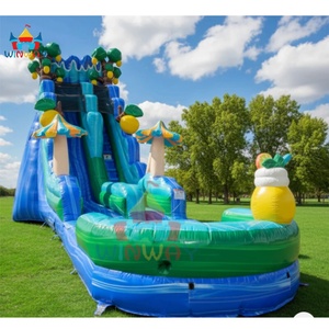 สไลเดอร์เป่าลมรูปทรงปราสาทเด้งดึ๋งสำหรับเด็ก ดีไซน์ไอศกรีมเห็ดเชิงพาณิชย์ ระดับมืออาชีพ - Product Image 6