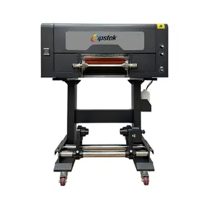 Novo Uv Dtf A E B Filme Adesivo Ab Crystal Label Roll Para Roll Metallic Glue 30cm Printer Verniz Printing Machine