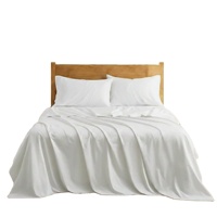 Parure de draps en bambou écologique, tissée, 300 fils, avec fonction rafraîchissante, pour la maison et l'hôtellerie
