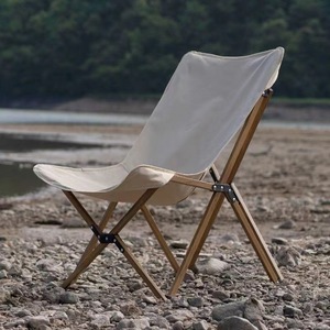 Folding Butterfly Chair Steel <b>Frame</b> Outdoor Garden Chair Modern Design Lightweight Foldable Chair - Product Image 2