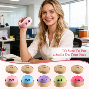 Dumpling Squishies Toy Simulation Bun Squeeze Stress Relief Toy Dumplings Twist Toy for Youth - Product Image 4